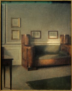 古いクローゼットソファ 作： Vilhelm Hammershoi